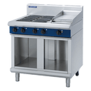 Blue Seal 900mm Electric Cooktop Cabinet Base (excl Racking Kit) - 4 x 2.4kW Open Burners 300mm Grid