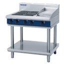 Blue Seal 900mm Electric Cooktop Leg Stand - 4 x 2.4kW Open Burners 300mm Griddle
