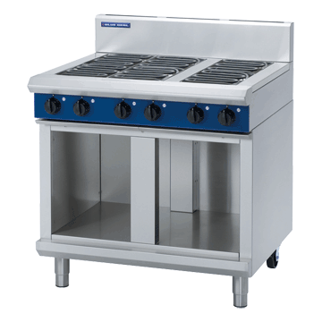 Blue Seal 900mm Electric Cooktop Cabinet Base (excl Racking Kit) - 6 x 2.4kW Open Burners