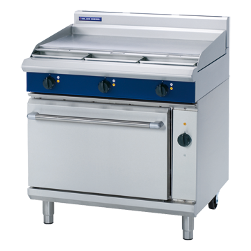 Blue Seal 900mm Electric Range Convection Oven 2/1GN - 900mm Griddle