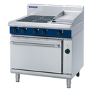 Blue Seal 900mm Electric Range Convection Oven 2/1GN - 4 x 2.4kW Open Burners 300mm Griddle