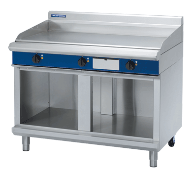 Blue Seal 1200mm Electric Griddle Cabinet Base (excl Racking Kit)- 16.2kW Heating Elements