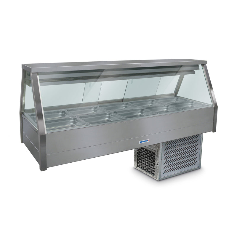 Roband 5 Bay Refrigerated Cold Food Bar - cold plate and cross foil 1680x615x675