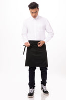 Apron - Black - 1/2 Waist + Pocket