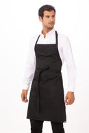 Apron - Black - Adjustable Neck Bib + Pocket
