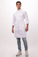 Apron - White - Adjustable Neck Bib + Pocket