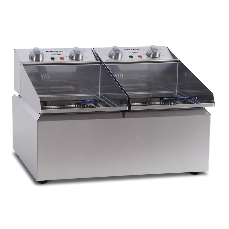 Roband Frypod Countertop Fryer 2x8ltr Pots 2x15Amp