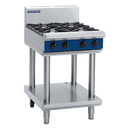 Blue Seal 600mm Gas Cooktop 4 Burner Leg Stand - 112MJ/Hr