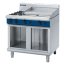 Blue Seal 900mm Gas Cooktop 6 Burner Cabinet Base - 900mm Griddle 60MJ/Hr