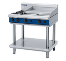 Blue Seal 900mm gas Cooktop 2 Open Burners 900mm Griddle Plate