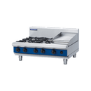 Blue Seal 900mm Gas Cooktop 6 Burner Bench Model - 4B 300mm Griddle 132MJ/Hr