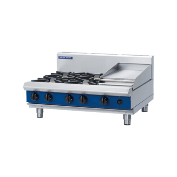 Blue Seal 900mm Gas Cooktop 6 Burner Bench Model - 4B 300mm Griddle 132MJ/Hr