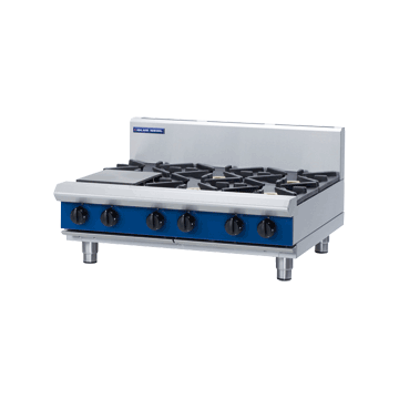 Blue Seal 900mm Gas Cooktop 6 Burner Bench Model - 168MJ/Hr