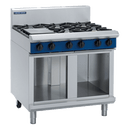 Blue Seal 900mm Gas Cooktop 6 Burner Cabinet Base - 168MJ/Hr