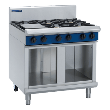 Blue Seal 900mm Gas Cooktop 6 Burner Cabinet Base - 168MJ/Hr