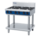 Blue Seal 6 Burner cook top on leg stand