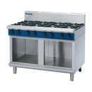 Blue Seal 1200mm Gas Cooktop 8 Burner Cabinet Base - 224MJ/Hr