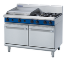 Blue Seal Double Oven Range 600ml Griddle Plate 4 Burner Gas Static