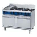 Blue Seal 1200mm Gas Range Double Static Oven 8 Burner 2x1/1GN - 6B 300mm Griddle 236MJ/Hr