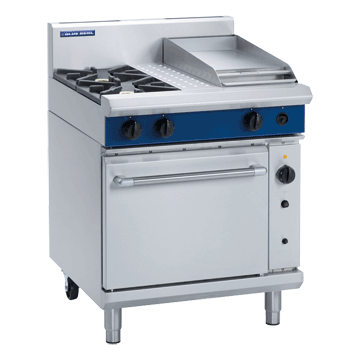 Blue Seal 750mm Gas Range Convection Oven 4 Burner 1/1GN - 2B 300mm Griddle 106 MJ/Hr