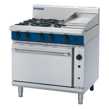 Blue Seal 900mm Gas Range Convection Oven 6 Burner 2/1GN - 4B 300mm Griddle 162MJ/Hr