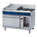 Blue Seal 1200mm Gas Range Convection Oven 8 Burner 2/1GN - 4B 600mm Griddle 182MJ/Hr