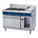 Blue Seal 1200mm Gas Range Convection Oven 8 Burner 2/1GN - 6B 300mm Griddle 218MJ/Hr