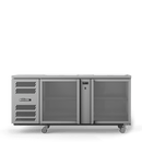 Glass Chiller - 2 Door Glass Chiller With Two Shelves - 500 x 500 baskets