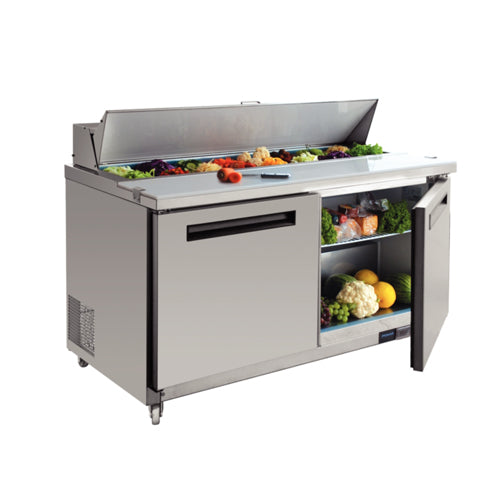 Polar 2 door Prep Counter 1555mm long 527 litre