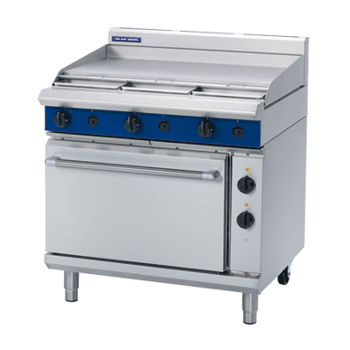 Blue Seal 900mm Gas Range Electric Static Oven 6 Burner 2/1GN - 900mm Griddle 90MJ/Hr