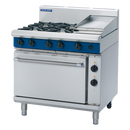 Blue Seal 900mm Gas Range Electric Static Oven 6 Burner 2/1GN - 4B 300mm Griddle 162MJ/Hr