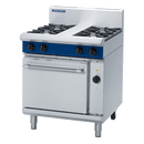 Blue Seal 750mm Gas Range Electric Convection Oven 4 Burner 1/1GN - 2B 300mm Griddle 76MJ/Hr