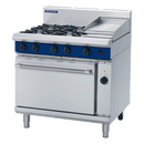 Blue Seal 900mm Gas Range Electric Convection Oven 6 Burner 2/1GN - 4B 300mm Griddle 162MJ/Hr