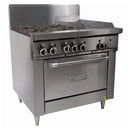 Garland Restaurant Range 900mm Wide 4 Burner 300mm Griddle w/ Oven Nat Gas