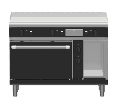 Waldorf Bold 1200mm Gas Griddle Electric Static Oven