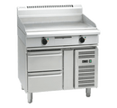 Waldorf 900mm Electric Griddle Low Back Refrig Base