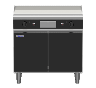 Waldorf Bold 900mm Gas Griddle Low Back Cabinet Base