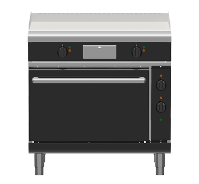 Waldorf Bold 900mm Electric Griddle Convection Oven Low Back BOLD