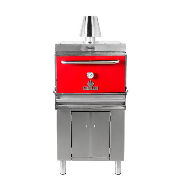 Mibrasa Charcoal Oven w/ Cupboard  - 110 Diners - Red