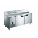 Glacian Pizza Bar 2 Door 9 x 1/3 Pans 1814w x 760d x 1050h