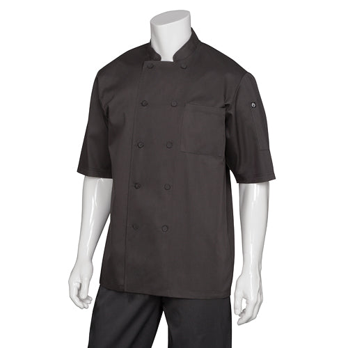 Chef Jacket - Black - Montreal Cool Vent  - 2 Extra Large