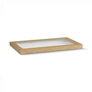 Catering Tray Kraft w/window Lid - Large, c100
