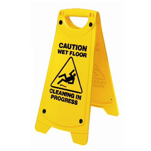 Caution Wet Floor A-Frame Sign Yellow