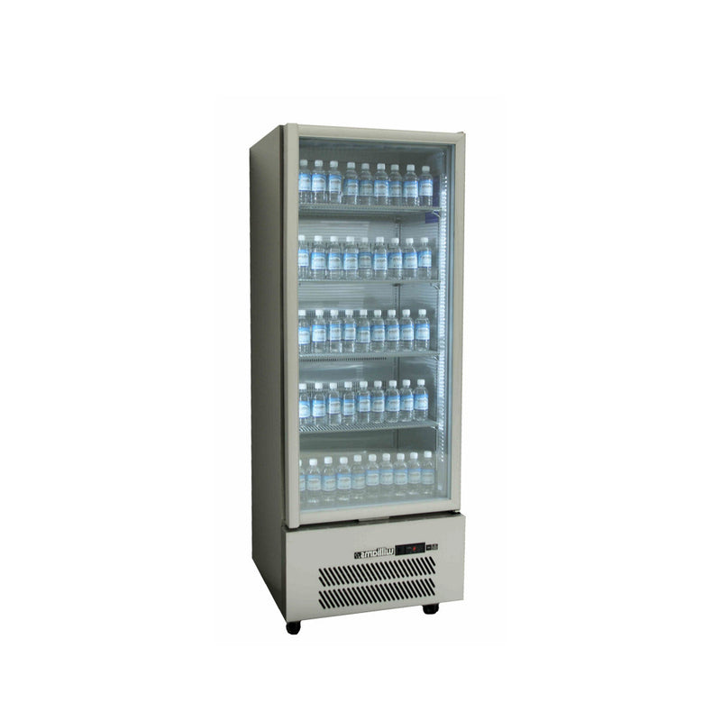 Quartz Star - 1 Door S/S Upright Display Refrigerator