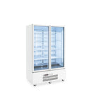 Quartz Star - 2 Door White Colorbond Upright Display Refrigerator