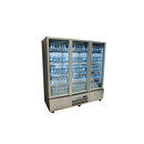Quartz Star - 3 Door S/S Upright Display Refrigerator