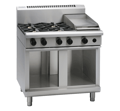 Waldorf 900mm Gas Cooktop Cabinet Base - 4 Burner 300mm Griddle