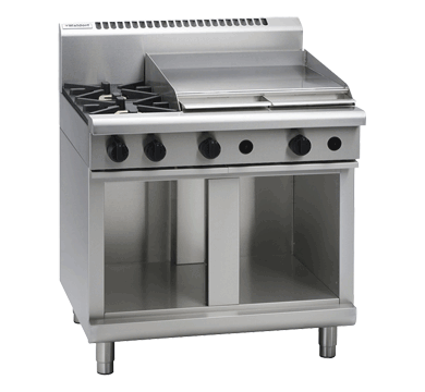 Waldorf 900mm Gas Cooktop Cabinet Base - 2 Burner 600mm Griddle