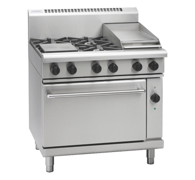 Waldorf 900mm Gas Range Electric Convection Oven - 4 Burner 300mm Griddle