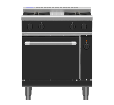 Waldorf Bold 750mm Gas Range Electric Convection Oven - 4 Burner